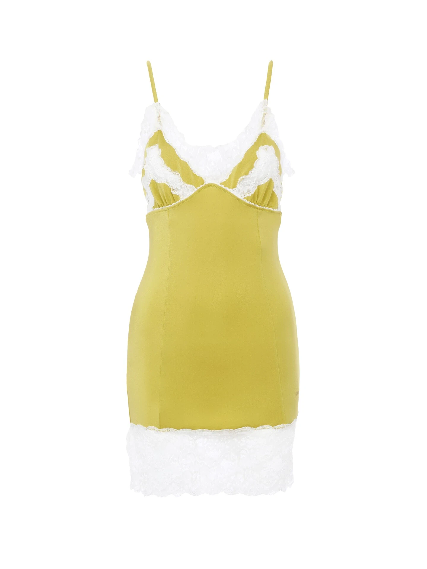 Chloe Fitted mini lingerie dress in stretch nylon & lace - Women's Clothing