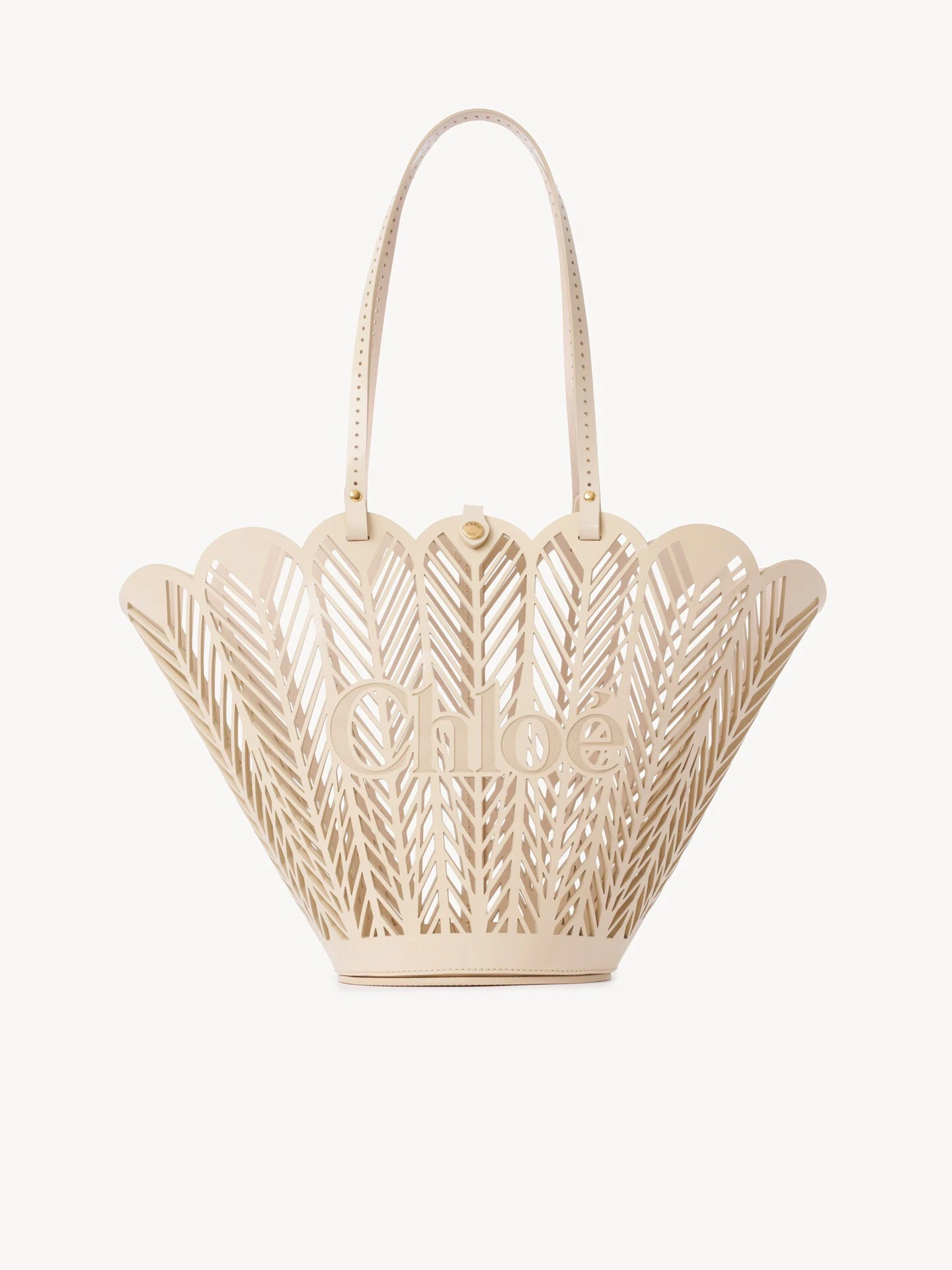Chloe Chloé Soleil basket bag in patent calfskin - Women's Bags