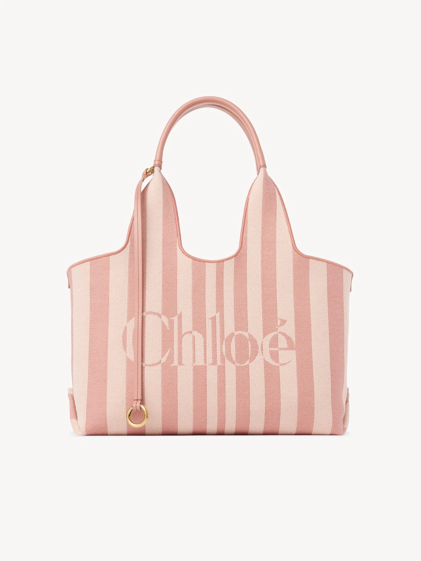 Chloe Chloé Stripy east-west tote bag in jacquard - Women's Bags