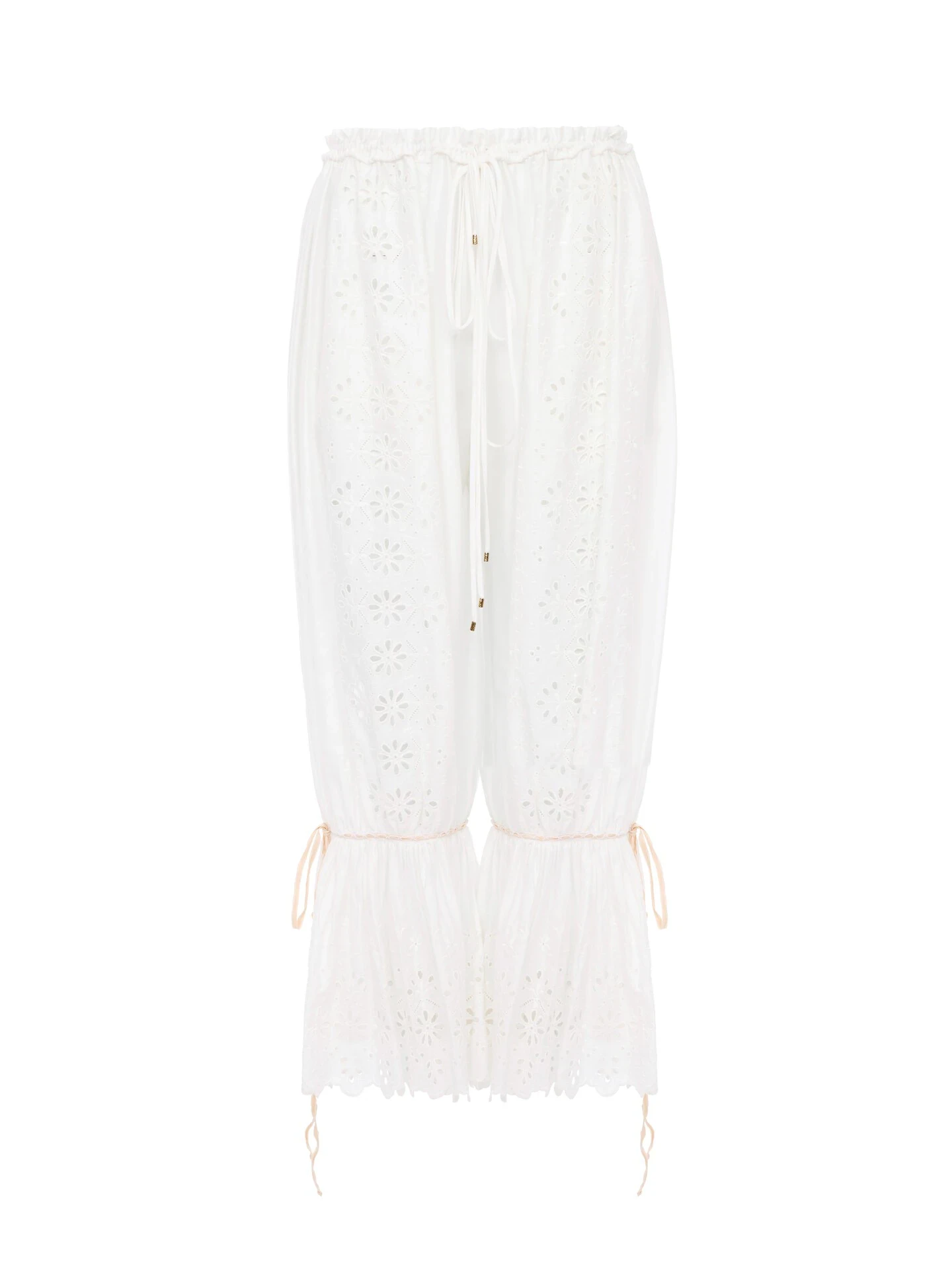 Chloe Fluid drawstring pants in soft cotton - Women's Clothing