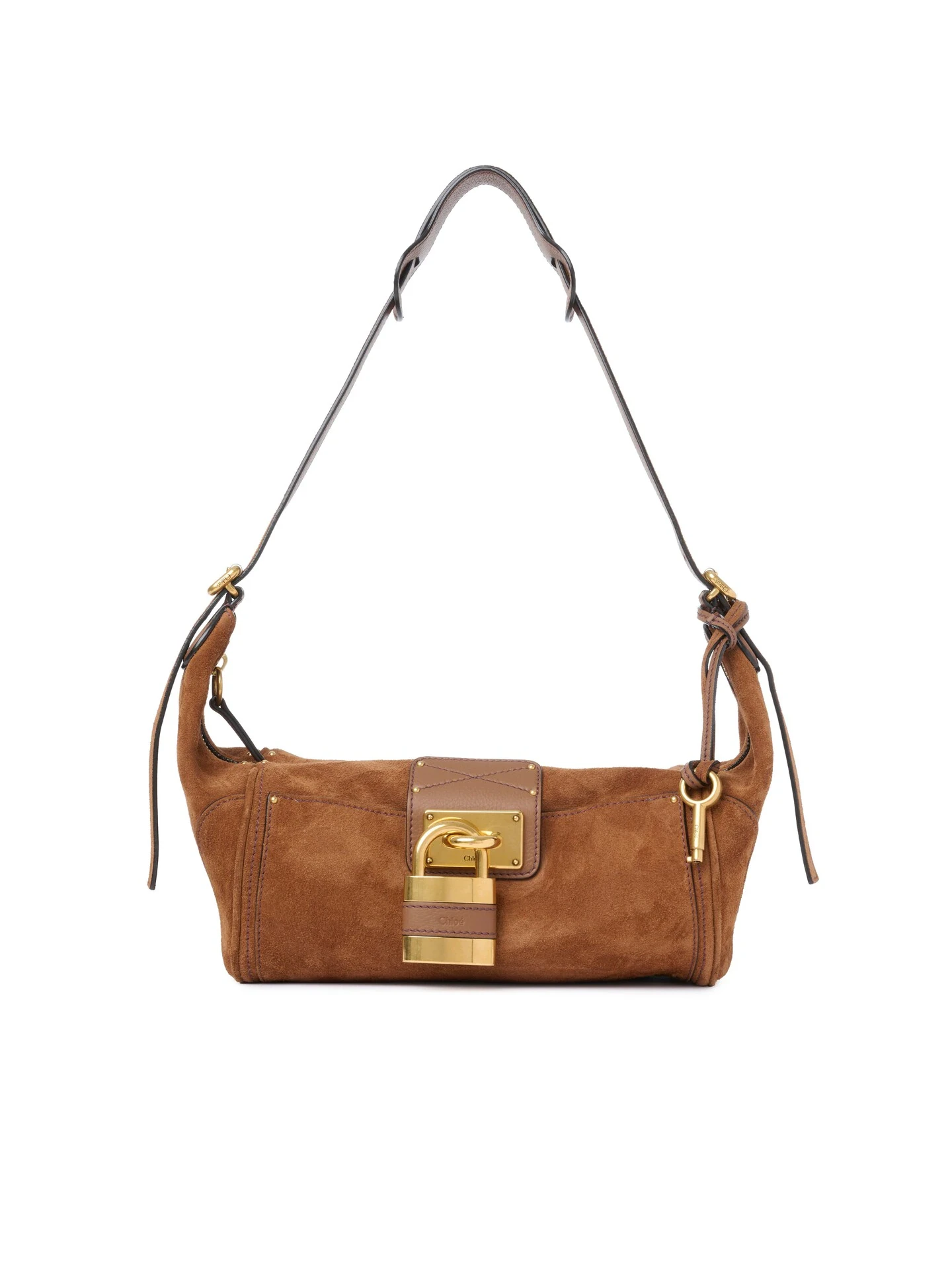 Chloe Paddington crossbody bag in suede leather - Women's Bags