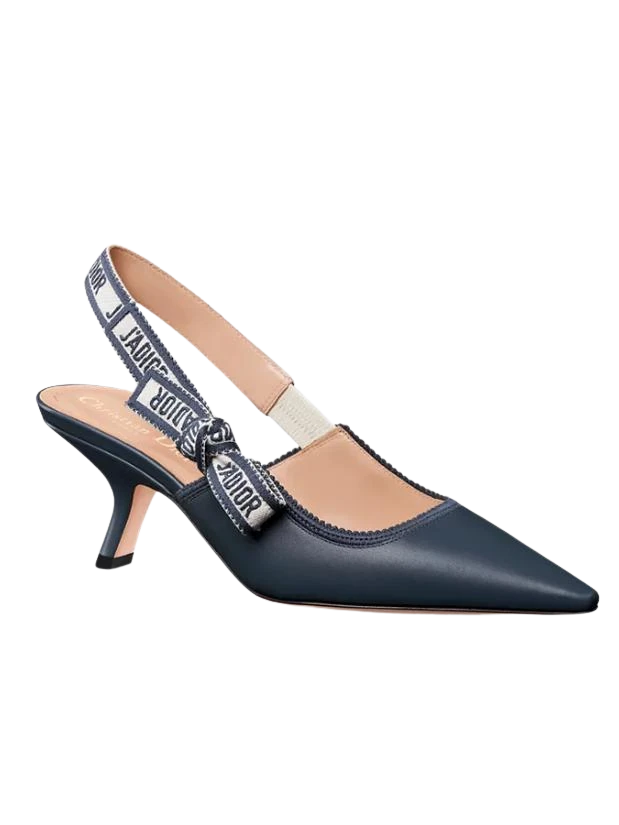 Dior J'Adior Slingback Pump in Deep Ocean Blue Calfskin