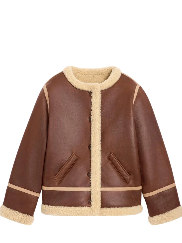 Celine Jacket in Lamb Shearling