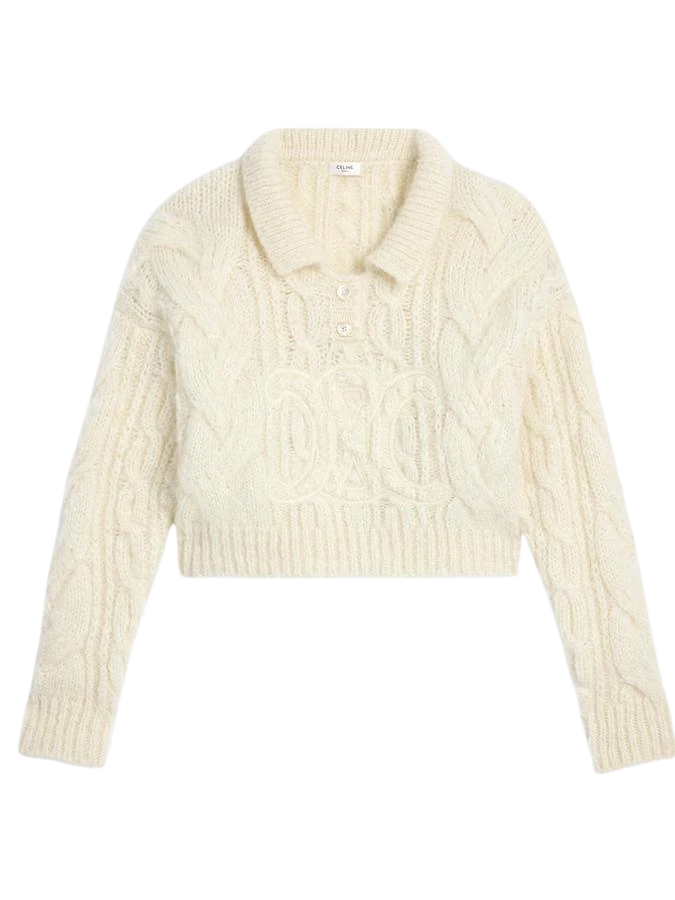 Celine Sweater in Aran Mohair and Wool