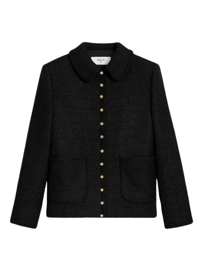 Celine Chasseur Jacket in Cashmere Bouclette Natte