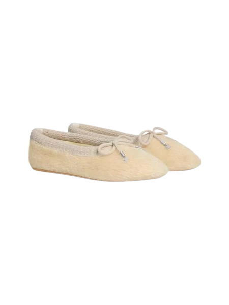Celine CELINE ABBY BALLERINA IN Alpaca Wool Fabric