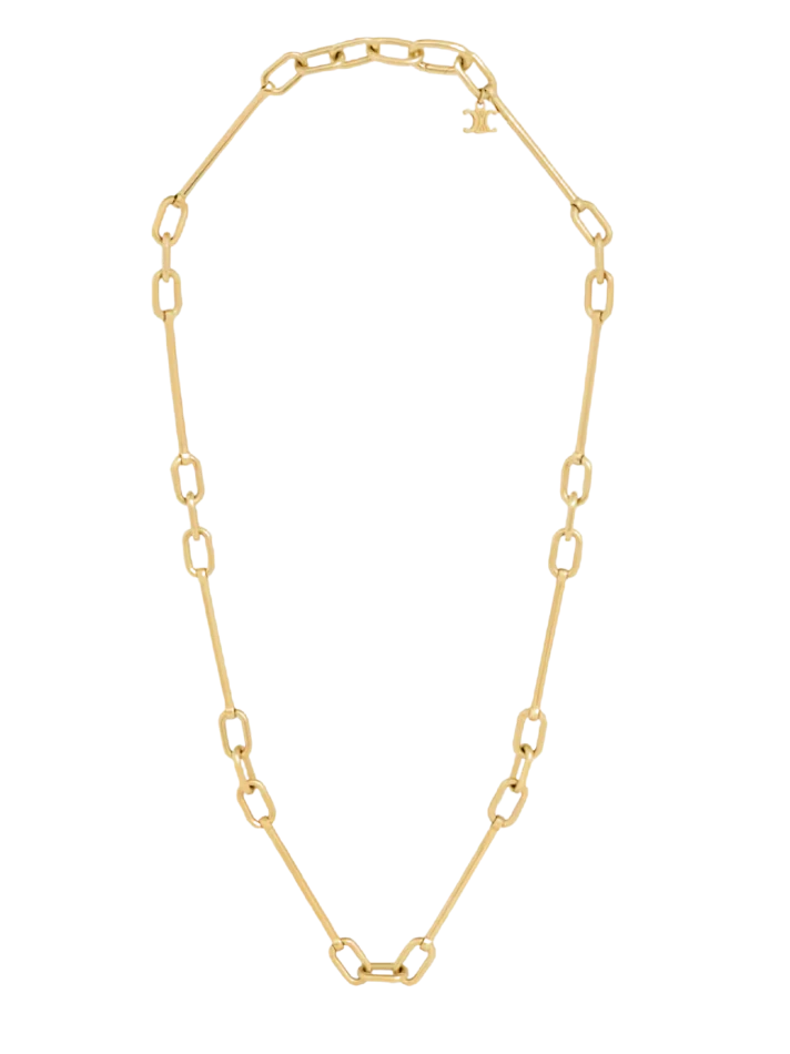 Celine Celine Charms Necklace in Brass with Gold Finish