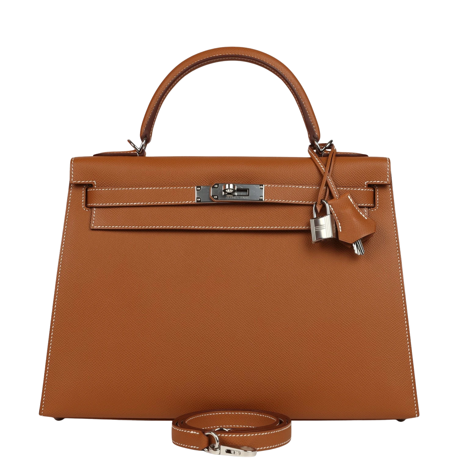 hermes Hermes Kelly Sellier 32 Gold Epsom Palladium Hardware