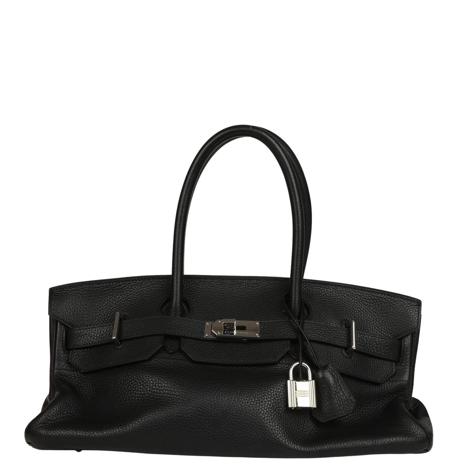 hermes Vintage Hermes Shoulder Birkin 42 JPG Black Clemence Palladium Hardware