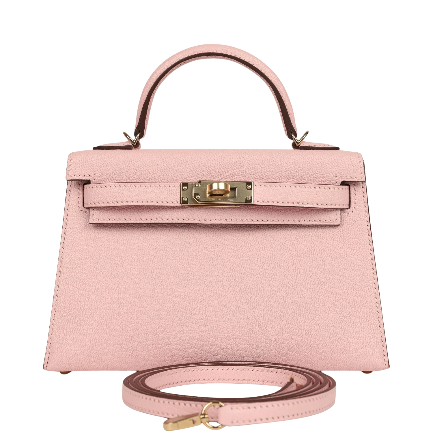 hermes Hermes Special Order (HSS) Kelly Sellier 20 Rose Sakura Verso Chevre Mysore Permabrass Hardware