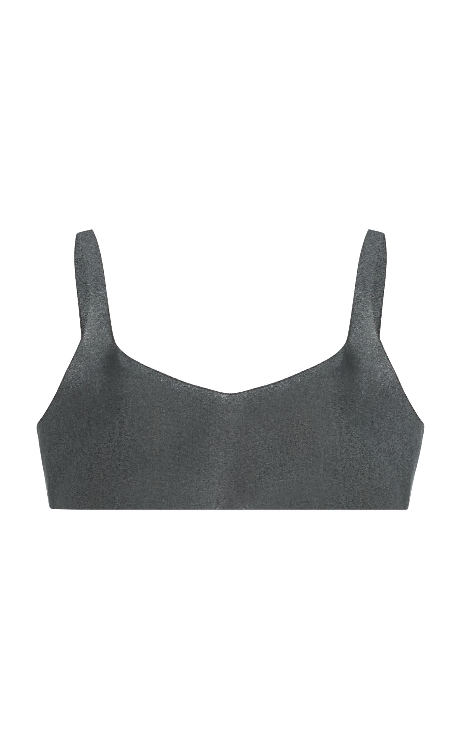 Prada Silk Crepe de Chine Cropped Top